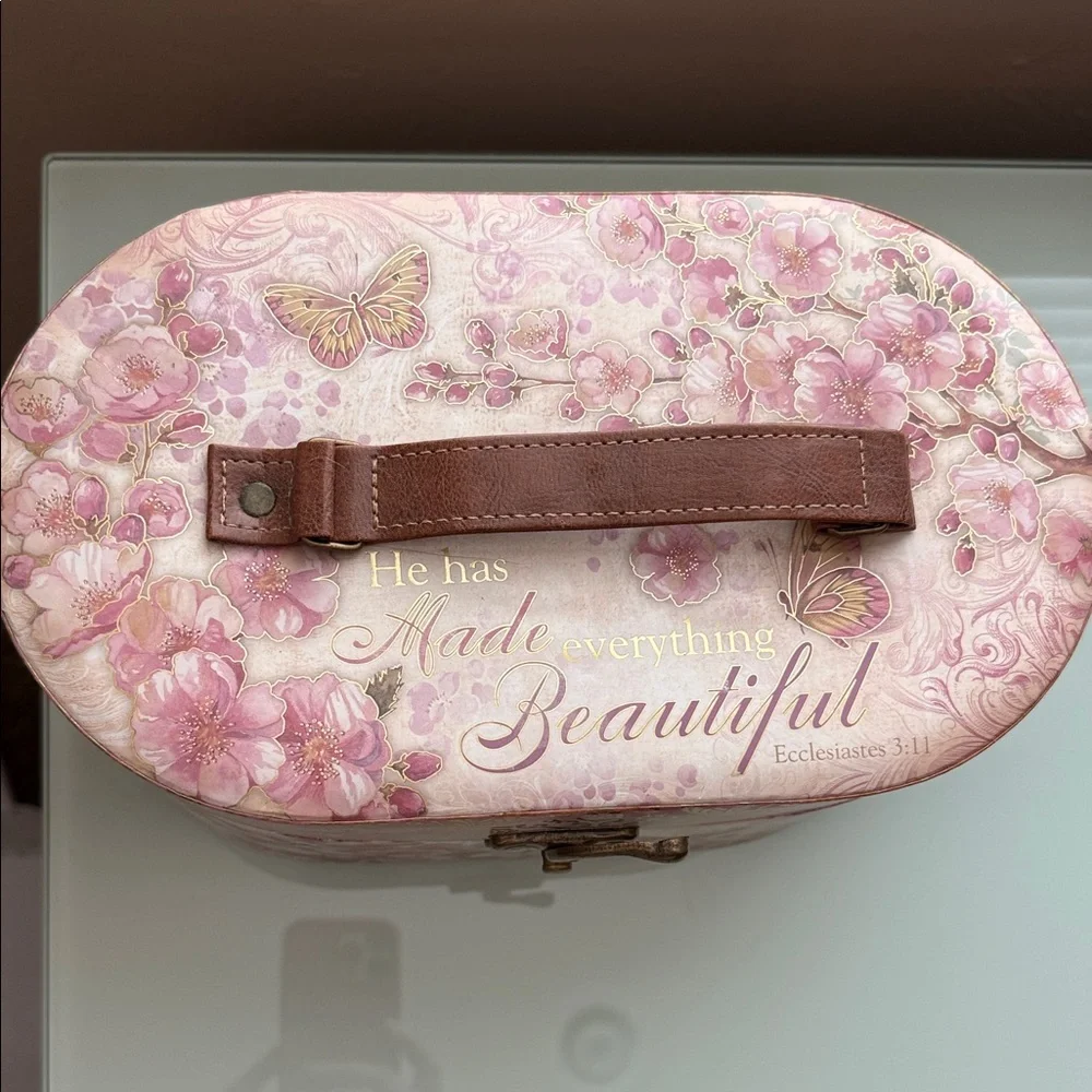 Floral Jewelry Organizer Box - Picture 2 of 6
